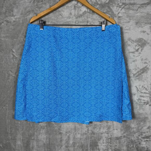 Rip Skirt Hawaii XL Blue Printed Cover-Up‎ Length 1 Wrap Skirt - Picture 1 of 9
